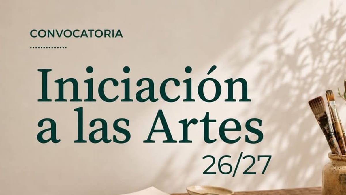 Cartel del Programa de Iniciación a las Artes 2026-2027 de la Diputación de Toledo