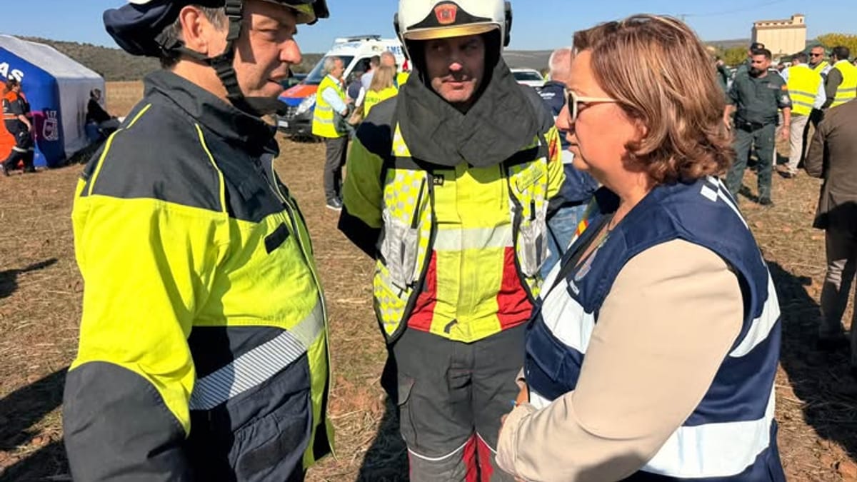 Dispositivo de bomberos de la Diputación de Toledo desplegado en Urda tras accidente ferroviario