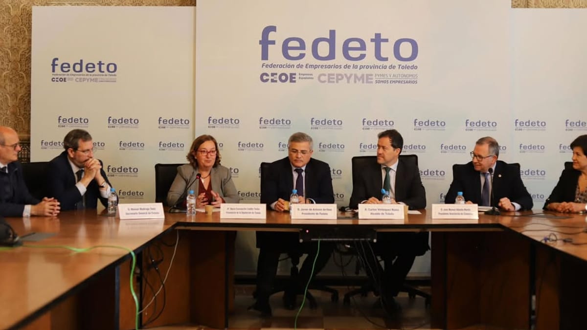 Logos de FEDETO y Diputación de Toledo. Federación de Empresarios de la provincia de Toledo CEOE CEPYME