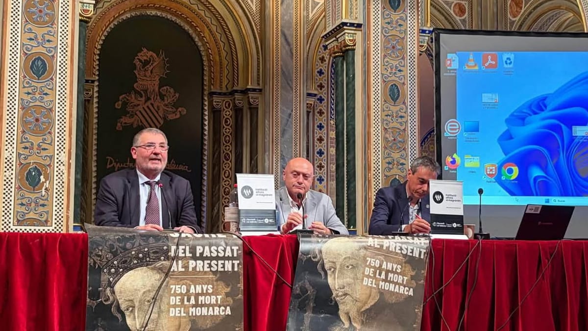 Cartel del ciclo 'Jaume I, del passat al present. 750 anys de la mort del monarca' de la Diputación de Valencia