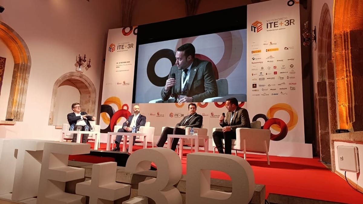 Manuel Martín Pérez, diputado de Obras de la Diputación de Zamora, en el VIII Congreso ITE+3R celebrado en Soria