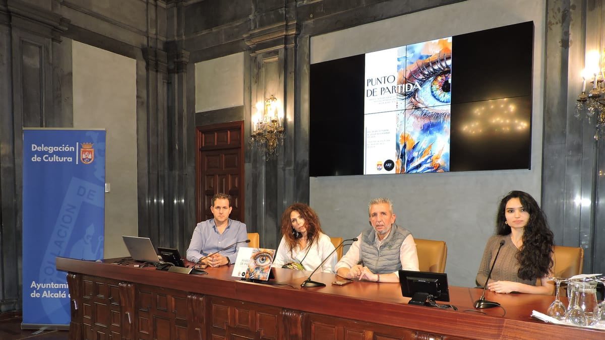 Cartel de la exposición 'Punto de partida. Arte contemporáneo y nuevas miradas' de la Delegación de Cultura de la Diputación de Sevilla en Alcalá del Río
