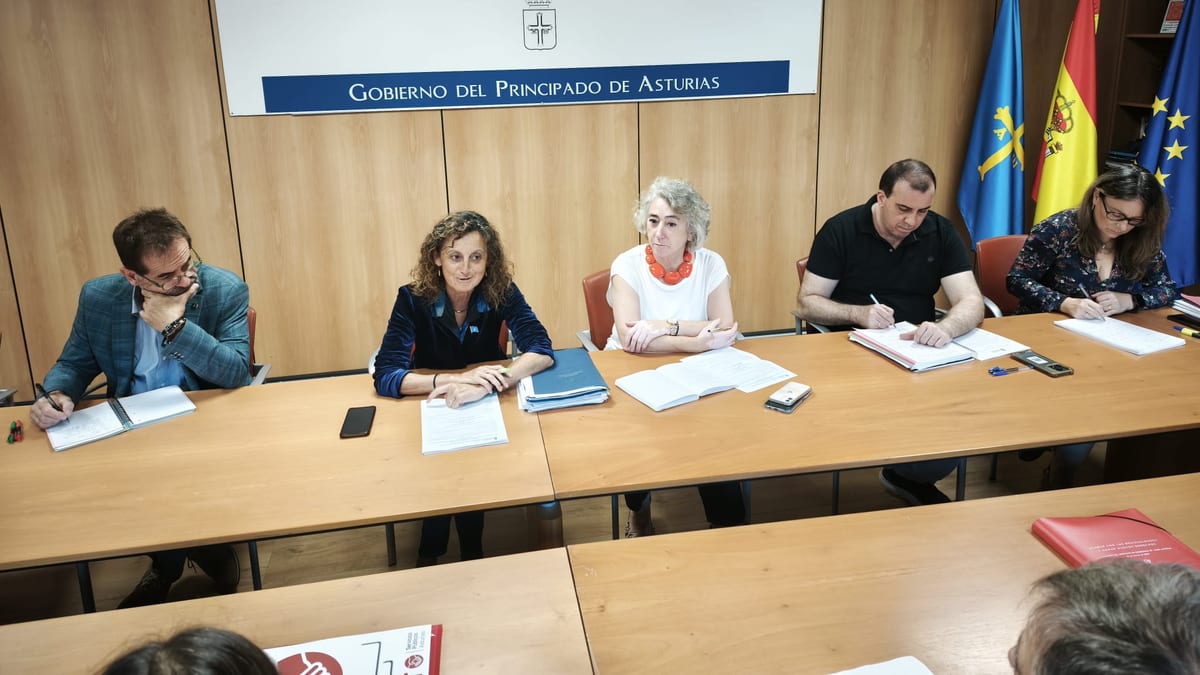 Grupo de docentes mayores de 55 años en Asturias