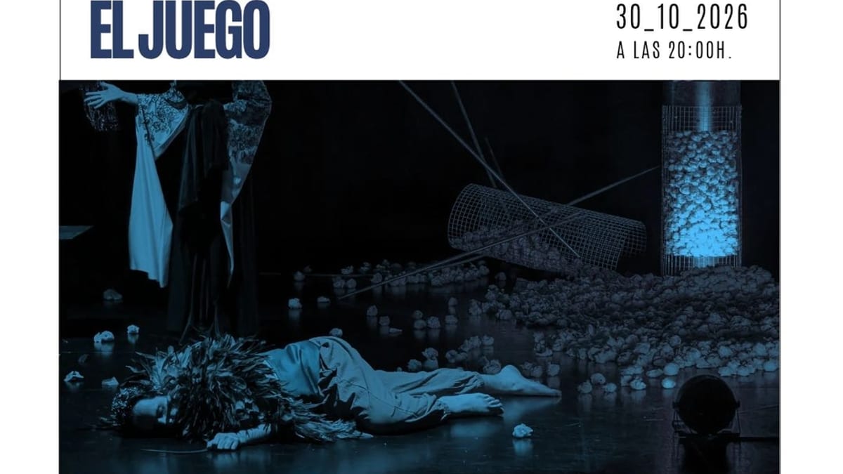 Cartel de El Juego, propuesta teatral de la VII Muestra Regional de Teatro Aficionado en el Auditorio de Cuenca