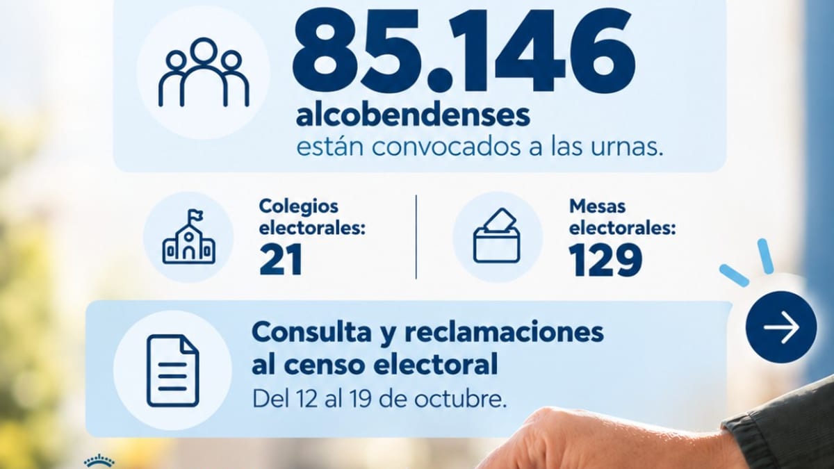 Información de elecciones generales del 29 de noviembre en Alcobendas con datos de participantes, colegios y mesas electorales