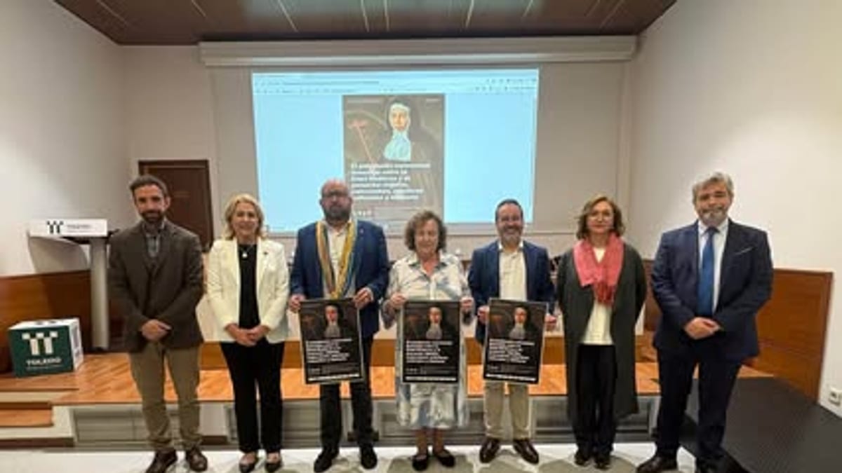 Tomás Arribas, diputado de Cultura de la Diputación de Toledo, en la inauguración del Encuentro Internacional sobre Patrimonio Conventual Femenino en el Centro Cultural San Clemente