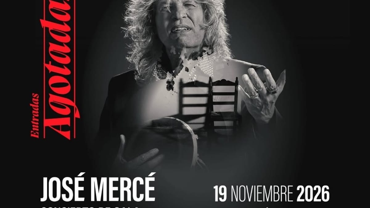 Cartel del concierto de gala de José Mercé en el XXIII Torrelodones Flamenco Festival, 19 de noviembre a las 20:00 horas en Teatro Bulevar