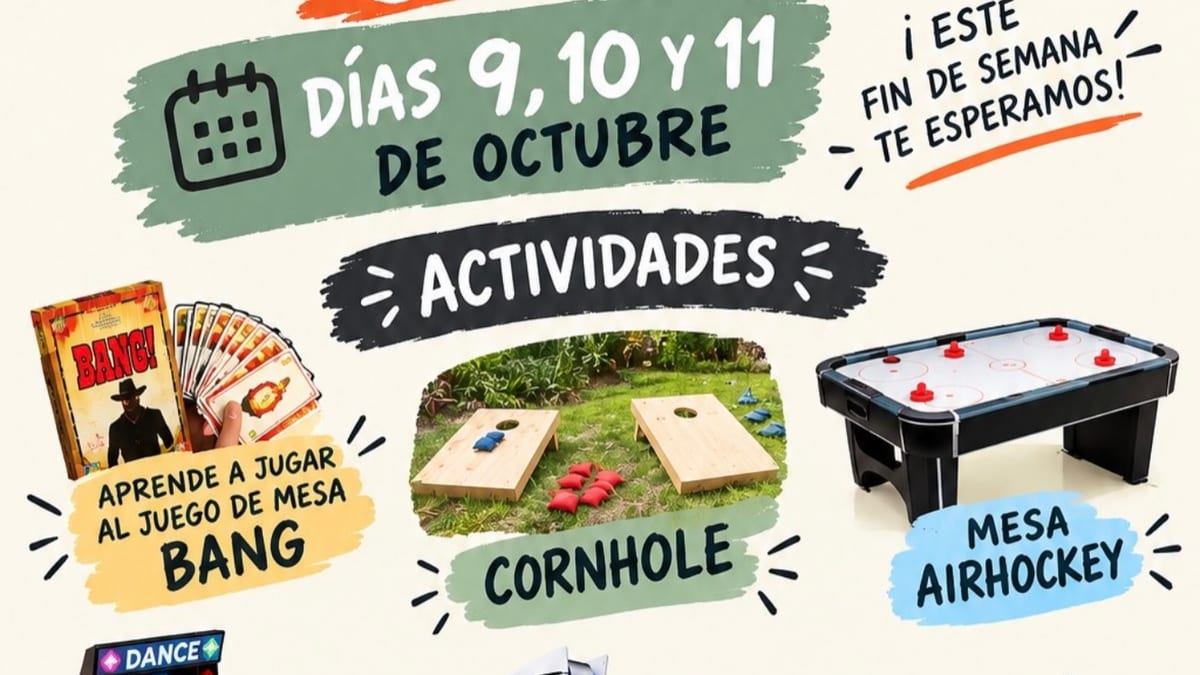 Cartel del Espacio Joven del Ayuntamiento de Villaviciosa de Odón con las actividades de octubre