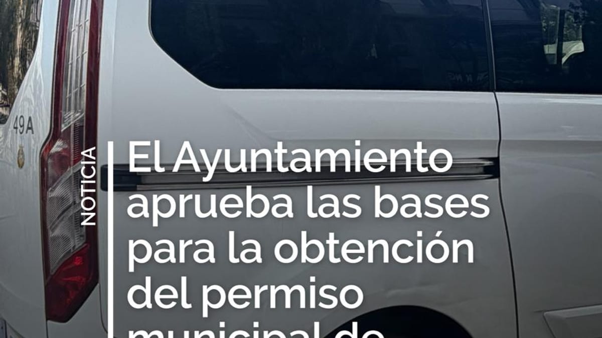 Documento oficial del Ayuntamiento de Cádiz sobre bases para permiso municipal de conductor de taxi