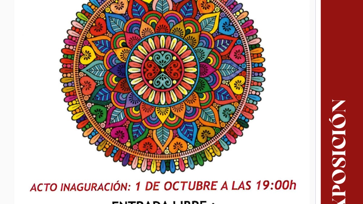 Cartel de la exposición de Mandalas de Jennifer González en Zona Joven Torreforum