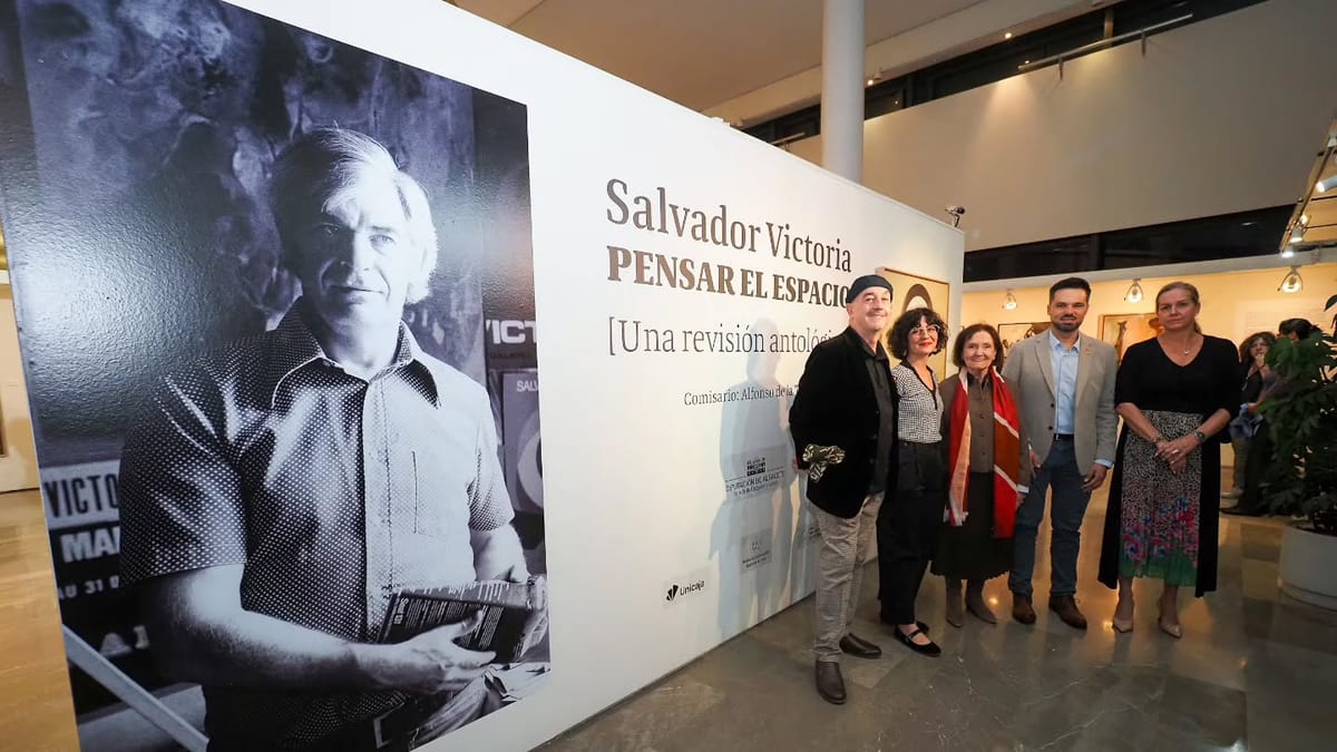 Cartel de la exposición 'Salvador Victoria. Pensar el espacio' organizada por la Diputación de Albacete