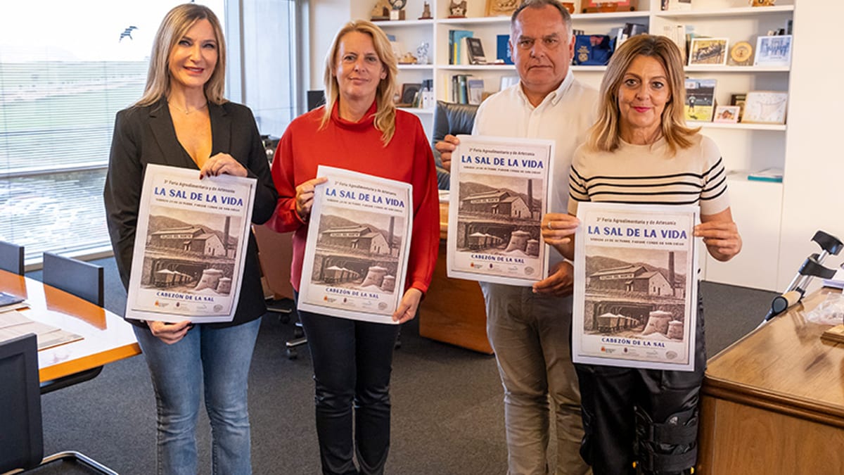 Cartel de la III Feria Agroalimentaria y de Artesanía «La Sal de la Vida» de Cabezón de la Sal