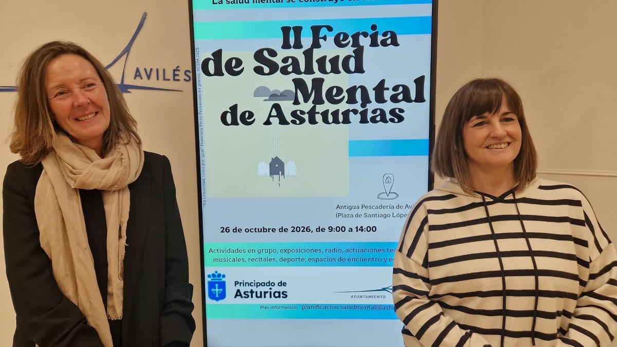Cartel de la II Feria de Salud Mental de Asturias, 26 de octubre de 2026 en Avilés