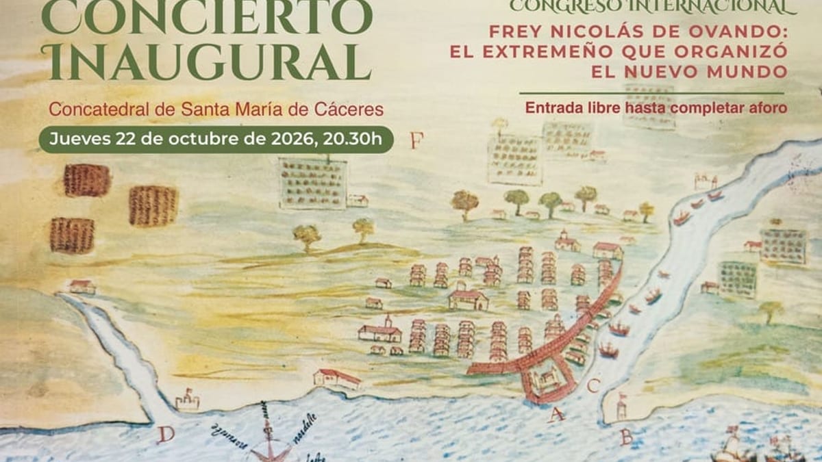 Cartel del concierto inaugural de Ceres en Clásico 2026 con Effimera Ensemble en la Concatedral de Santa María de Cáceres