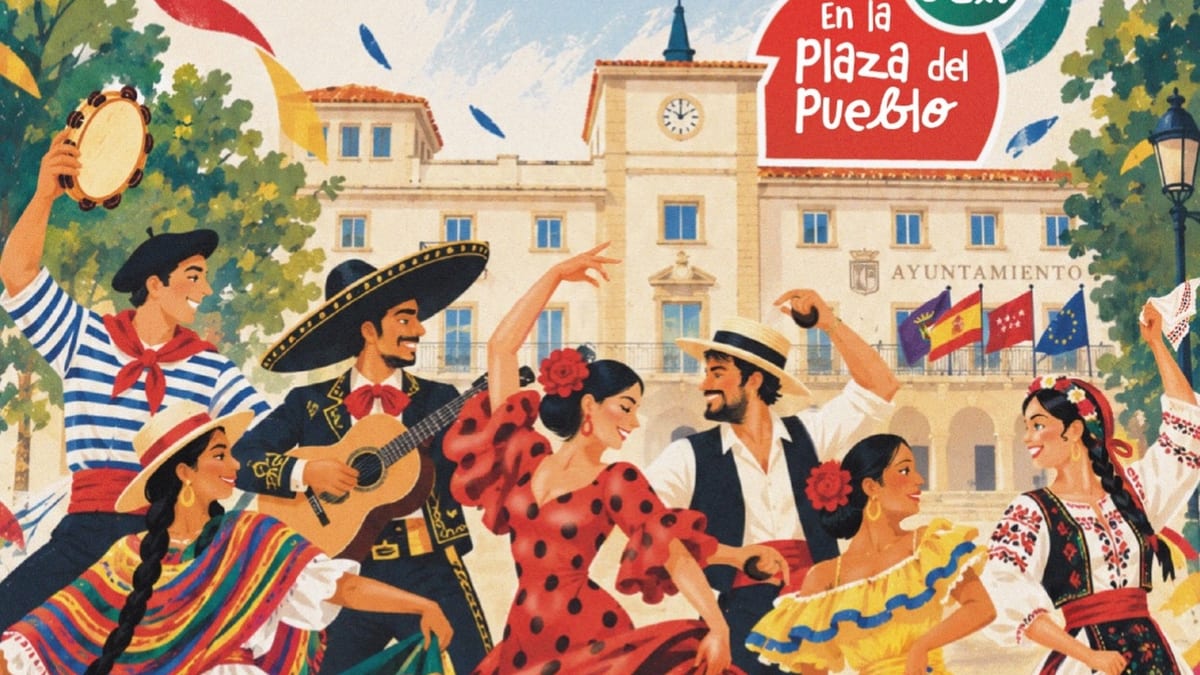 Cartel promocional del Festival de las Culturas Latinas de Colmenar Viejo del 11 de octubre