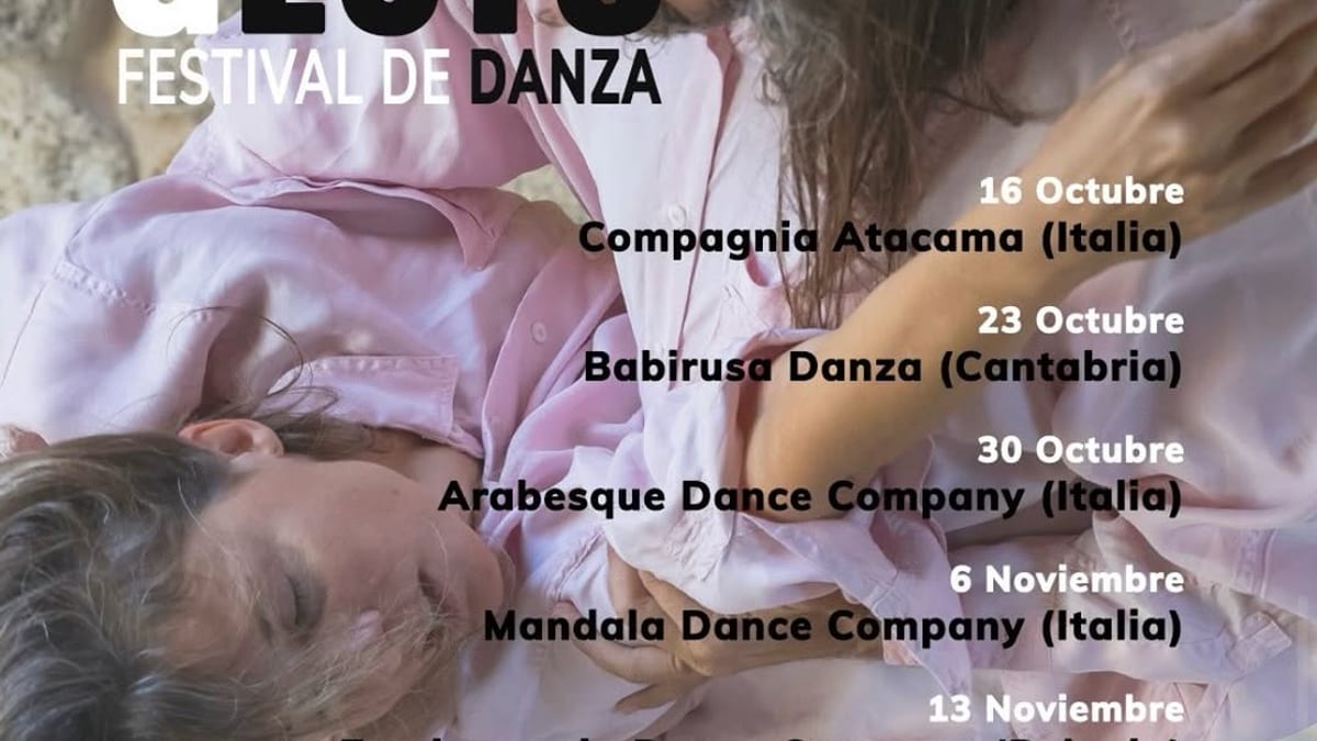 Cartel del Festival GESTO 2024 con el programa de danza en Coslada