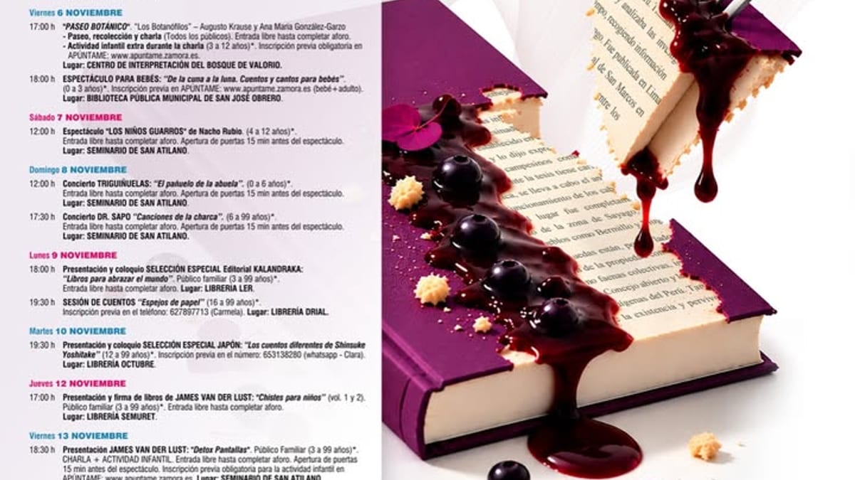 Cartel del Festival Umami 2026 'Libros con otro sabor', Festival Familiar del Libro de Zamora