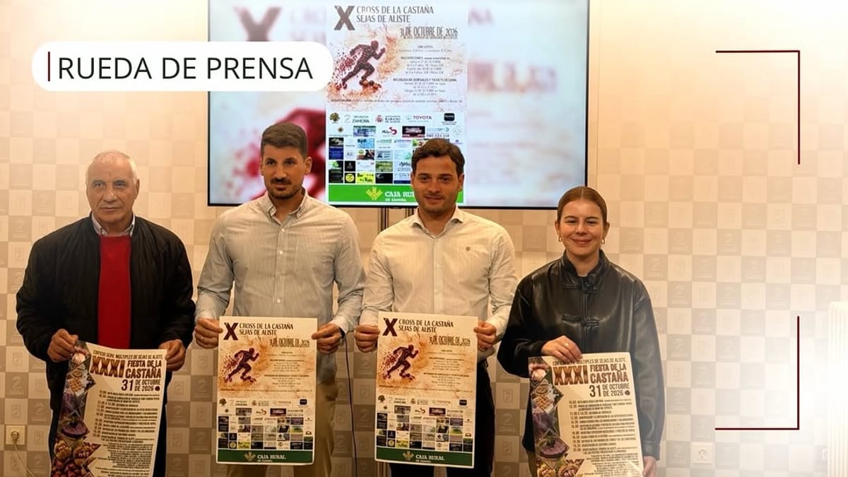 Presentación de la XXXI Edición de la Fiesta de la Castaña y X Cross de la Castaña en Sejas de Aliste