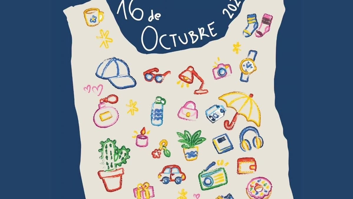 Cartel de la quinta edición de la Fiesta del Comercio de Oviedo del 16 de octubre con el lema 'Yo creo en Oviedo'