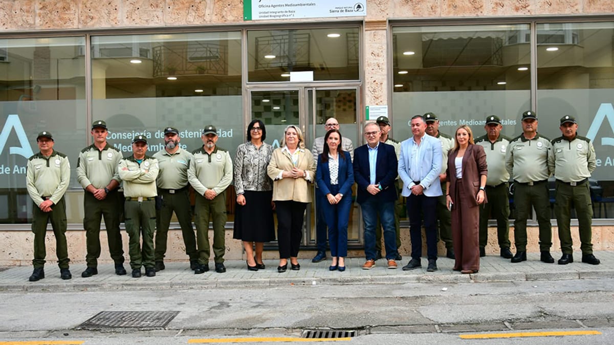 Instalaciones de agentes medioambientales de la Consejería de Sostenibilidad en Baza
