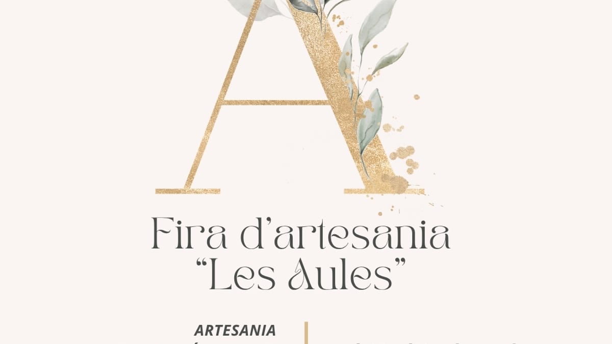 Cartel de la Fira d'Artesania Les Aules de Castelló del 23 al 25 de octubre con información de horarios y actividades