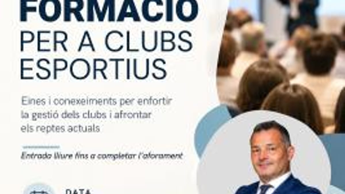 Cartel de la jornada de formación para clubs deportivos del Consell d'Eivissa