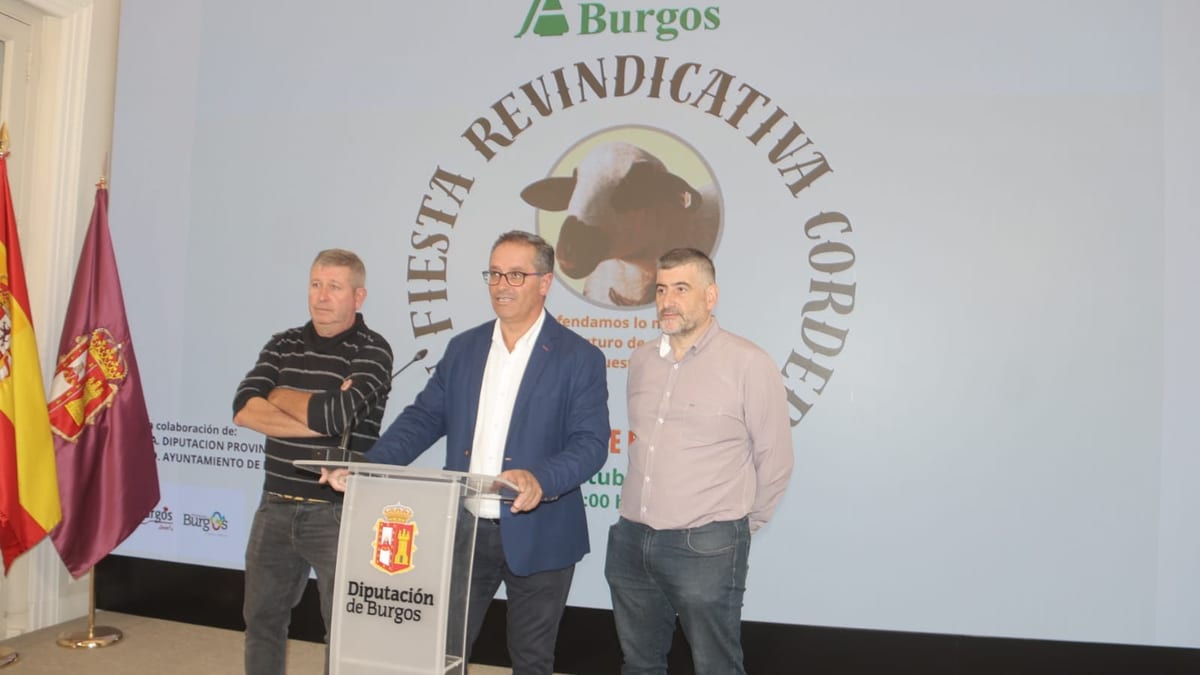 Cartel de la XXV Fiesta del Cordero y Lechazo de Burgos en Fresno de Río Tirón