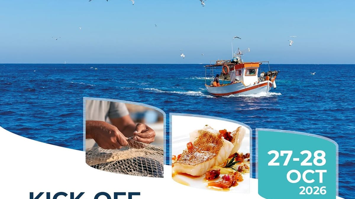 Cartel del encuentro JAREAS 27-28 octubre 2026 en Fuerteventura, proyecto europeo sobre pesca artesanal cofinanciado por la Unión Europea