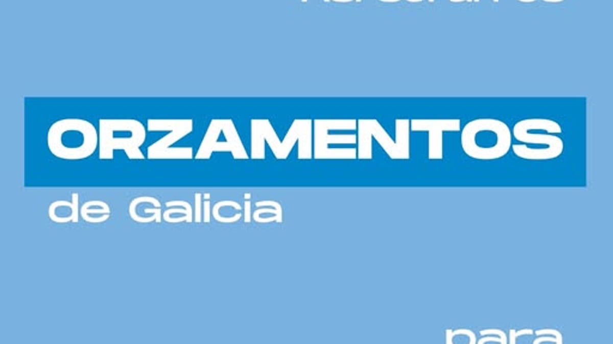 Cartel informativo sobre los Presupuestos de Galicia para 2027