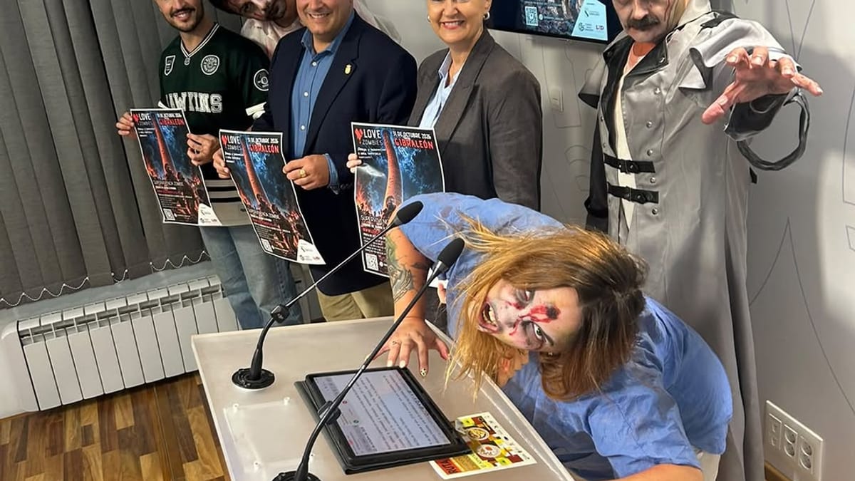 Cartel promocional del evento de zombies de Gibraleón para Halloween 2025