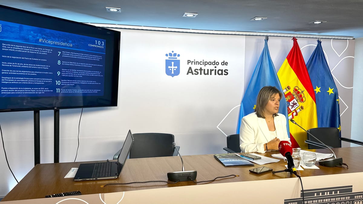 Rueda de prensa de la Vicepresidencia del Gobierno del Principado de Asturias en octubre de 2026 sobre los compromisos ejecutados