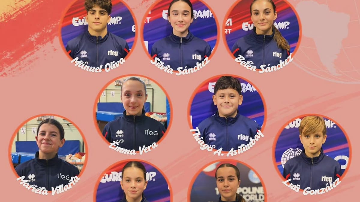 Quince gimnastas de Albacete que participarán en el Campeonato del Mundo de trampolín en Nanjing, China