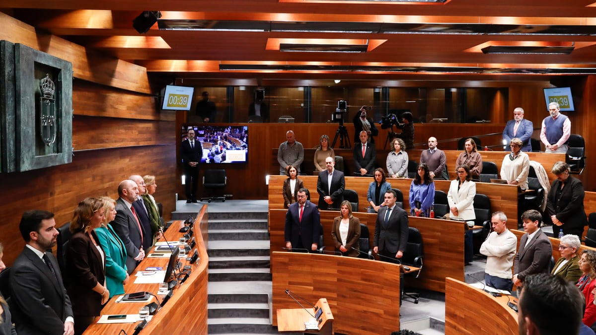 Sesión plenaria en la Junta General del Principado de Asturias