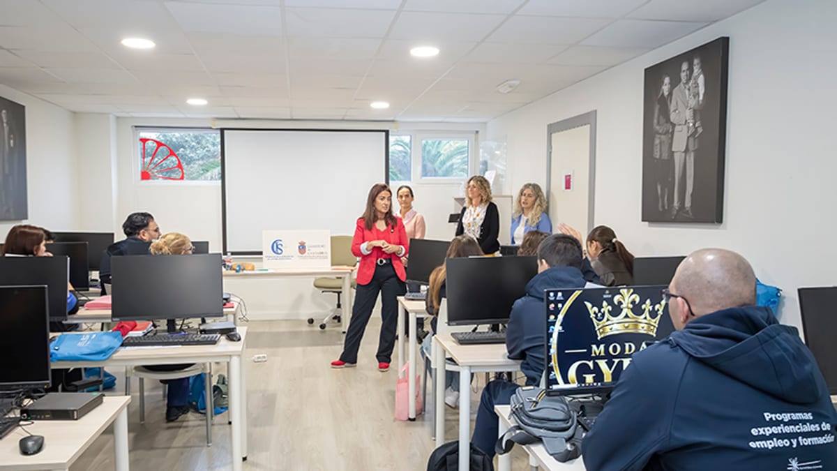 Gómez del Río durante su participación en el Programa Experiencial de Empleo y Formación de la Plataforma Romanés de Cantabria