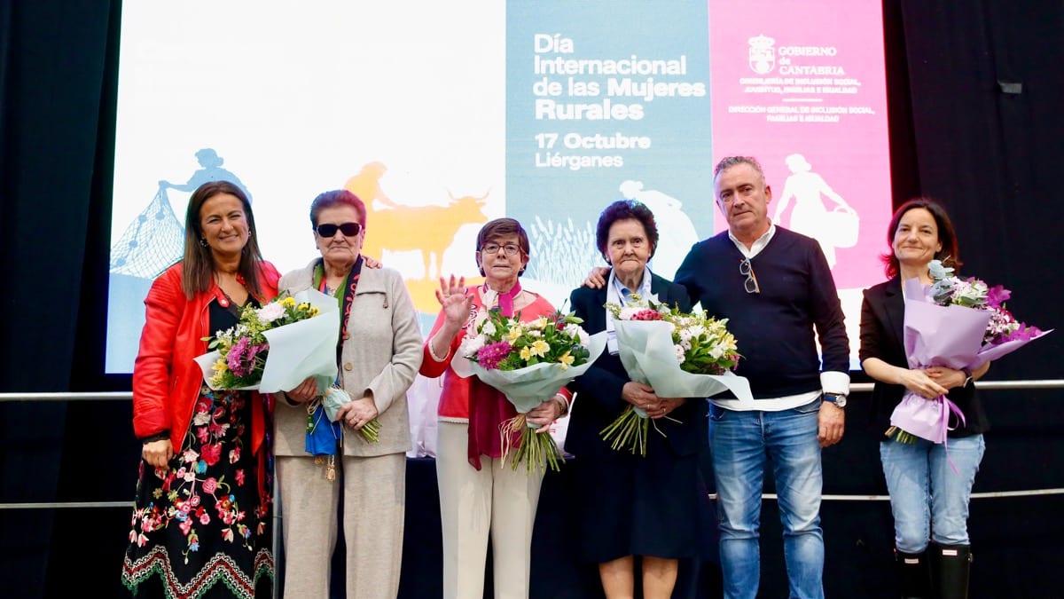 Cartel de la conmemoración del Día Internacional de las Mujeres Rurales celebrado en Liérganes el 17 de octubre, organizado por el Gobierno de Cantabria