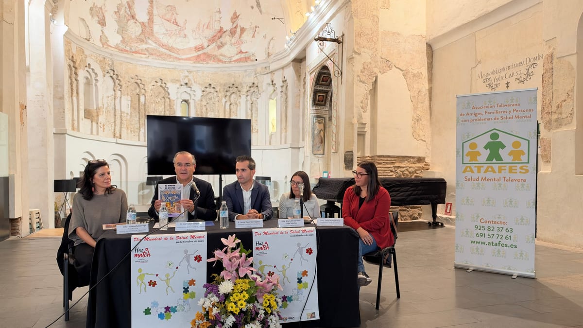 Cartel del acto conmemorativo del Día Mundial de la Salud Mental 2023 organizado por ATAFES en Talavera de la Reina
