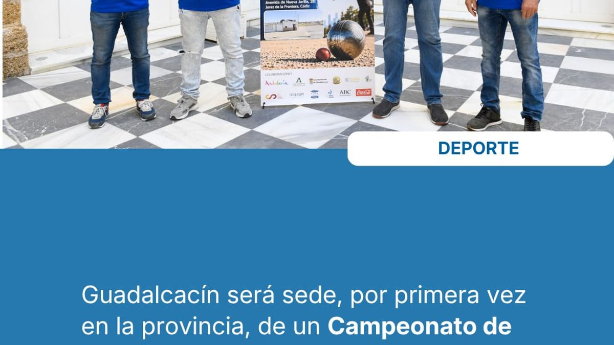 Presentación del Campeonato de España de Petanca para Personas Sordas en Guadalcacín