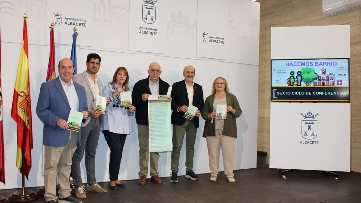 Cartel promocional de la VI edición del ciclo Hacemos Barrio del Ayuntamiento de Albacete