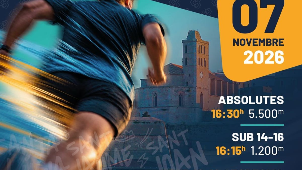 Cartel promocional de la II Cursa Es Baluards de Eivissa, prevista para el 7 de noviembre de 2026