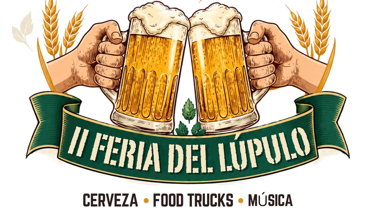 Cartel de la II Feria del Lúpulo de San Fernando de Henares del 23 al 25 de octubre en Plaza de España