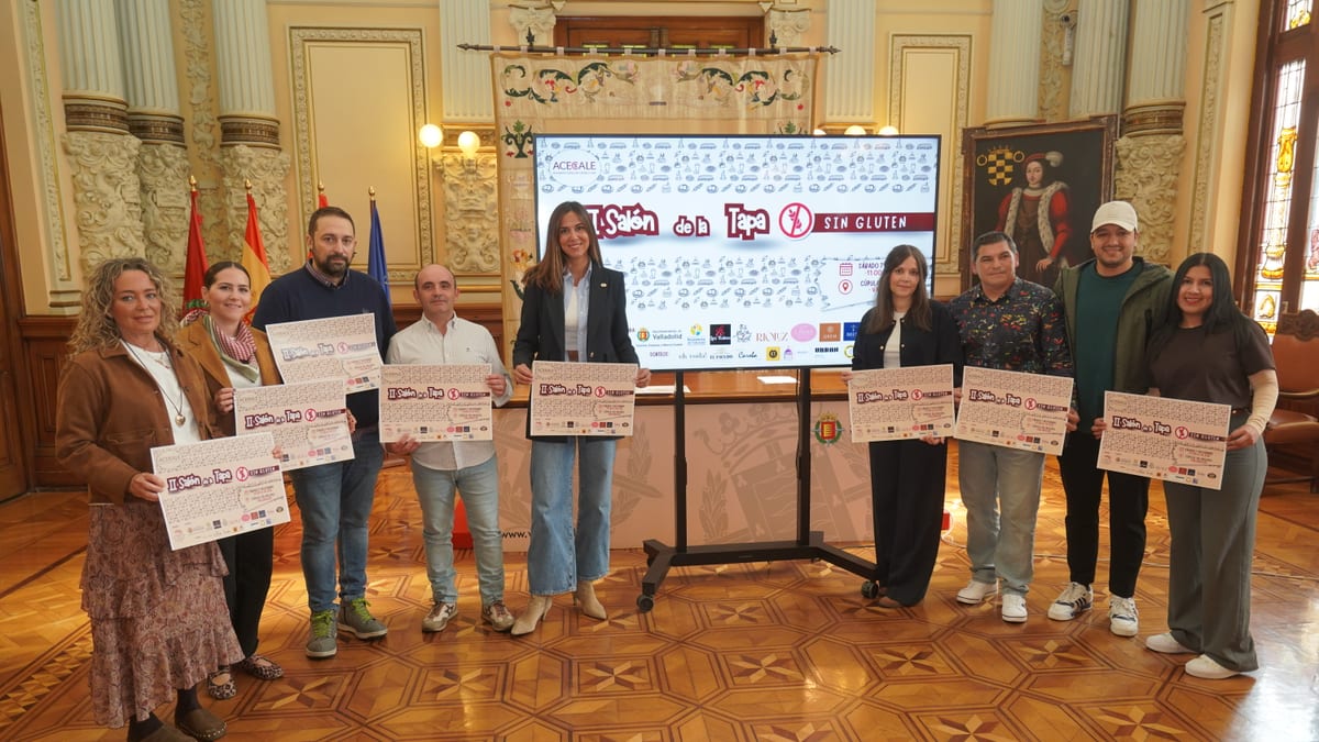 Cartel promocional del II Salón de la Tapa Sin Gluten de Valladolid 2024