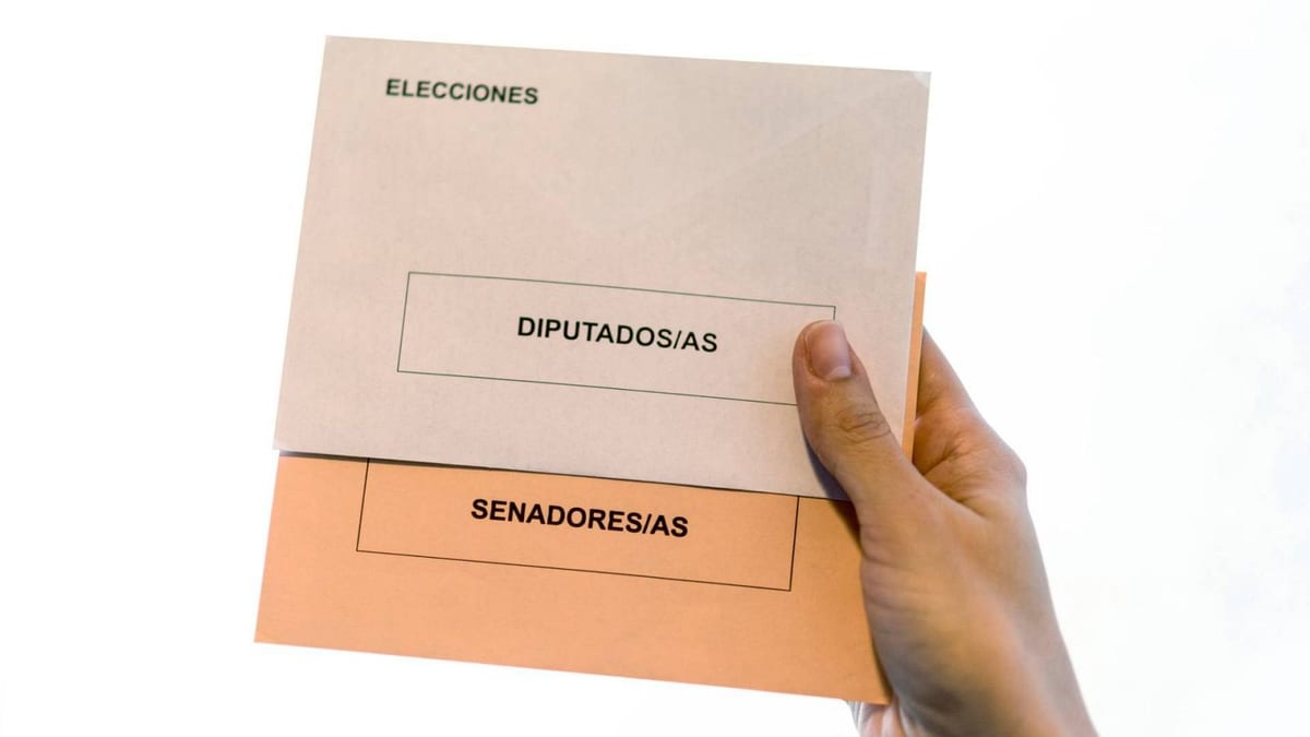 Cartel informativo sobre la exposición del censo electoral en Illescas con información sobre elecciones a Diputados, Senadores