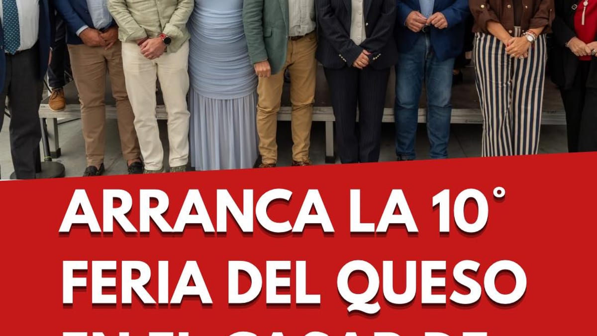 Inauguración de la 10.ª Feria Europea del Queso en El Casar de Cáceres con la diputada de Turismo Elisabeth Martín Declara