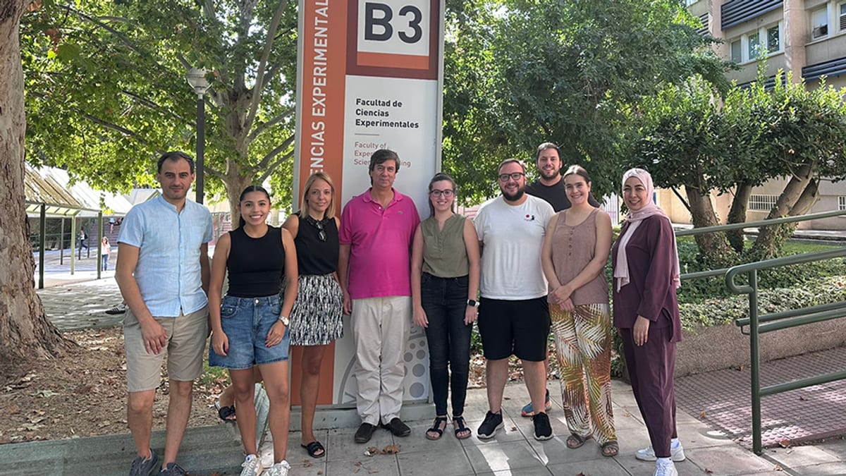 Investigadores de las facultades de Ciencias Experimentales de las universidades de Jaén y Cádiz durante su trabajo en el laboratorio