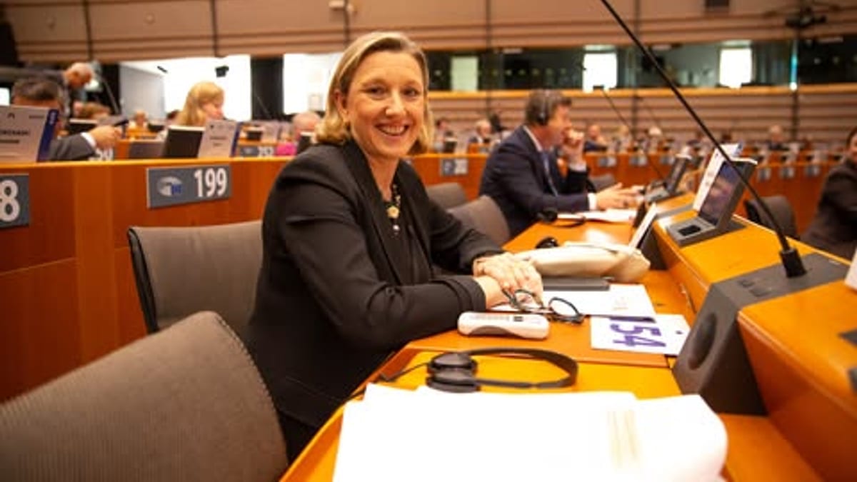 Isabel Blanco, vicepresidenta segunda de la Junta de Castilla y León, en una intervención sobre transición energética