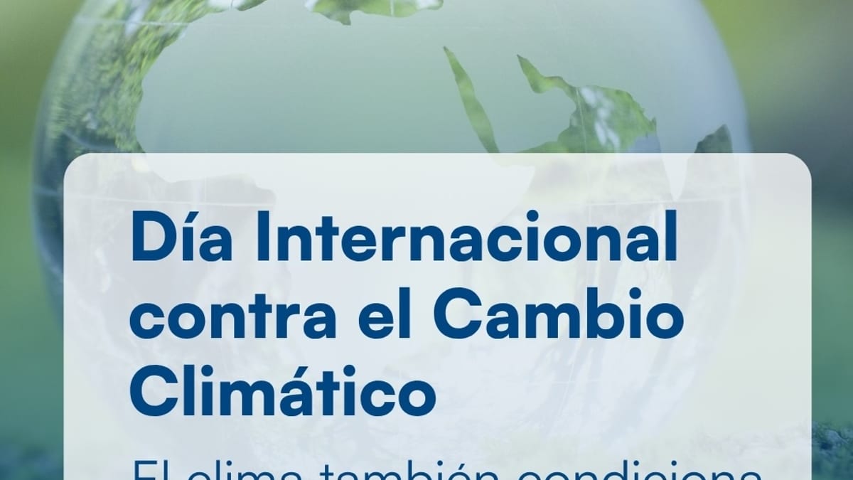 Infografía sobre el Día Internacional contra el Cambio Climático y su impacto en la salud humana