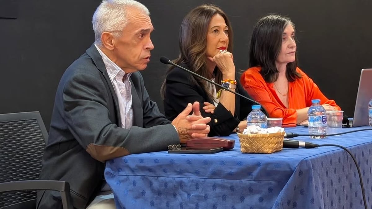 Mesa de trabajo durante la IV Jornada de Archivos Municipales de la Provincia de Albacete en Almansa, con profesionales de gestión documental