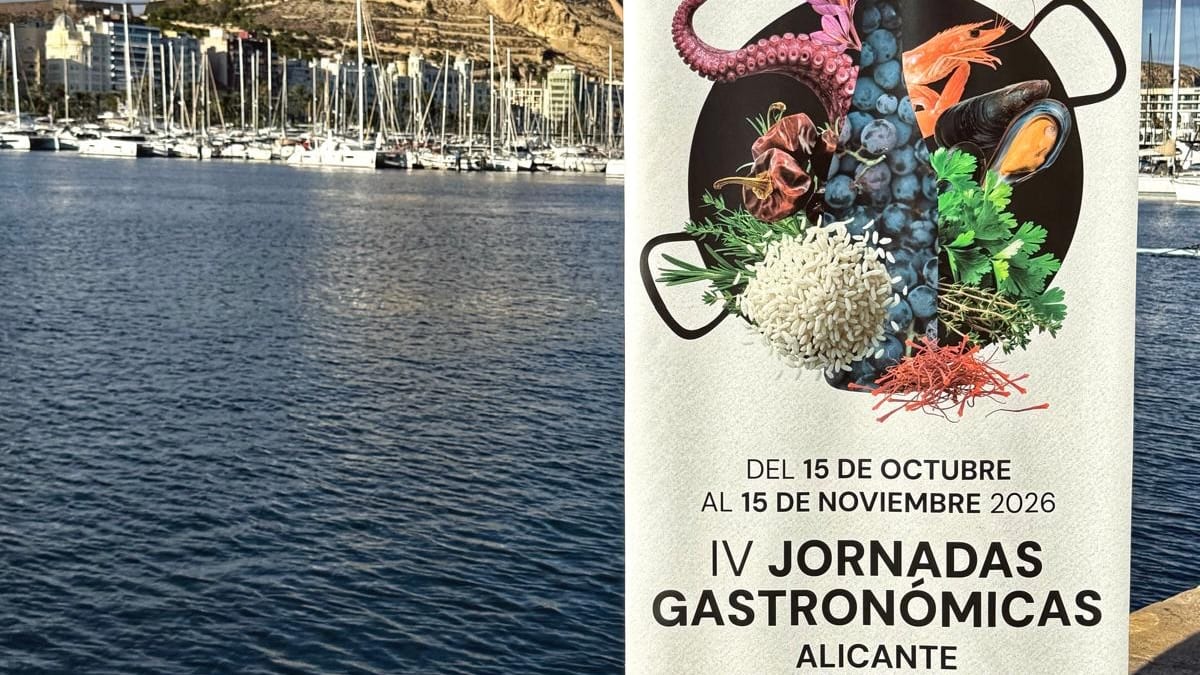 Cartel de las IV Jornadas Gastronómicas Alicante Ciudad del Arroz 2026