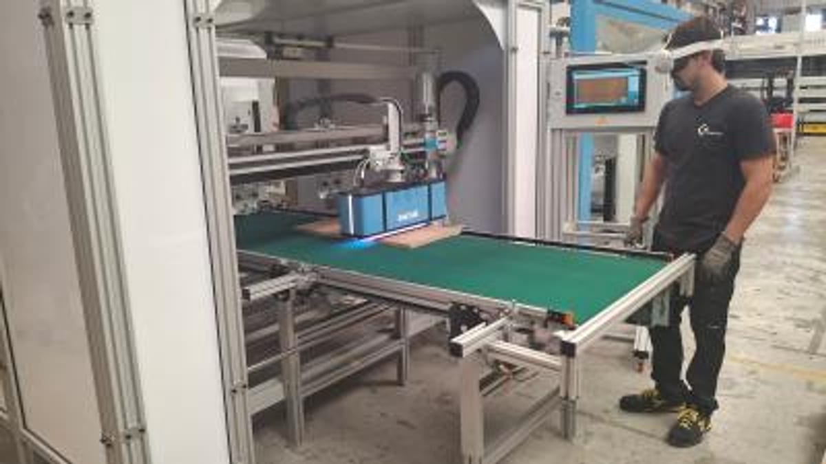 Sistema de visión artificial e inteligencia artificial para detectar defectos en madera para muebles