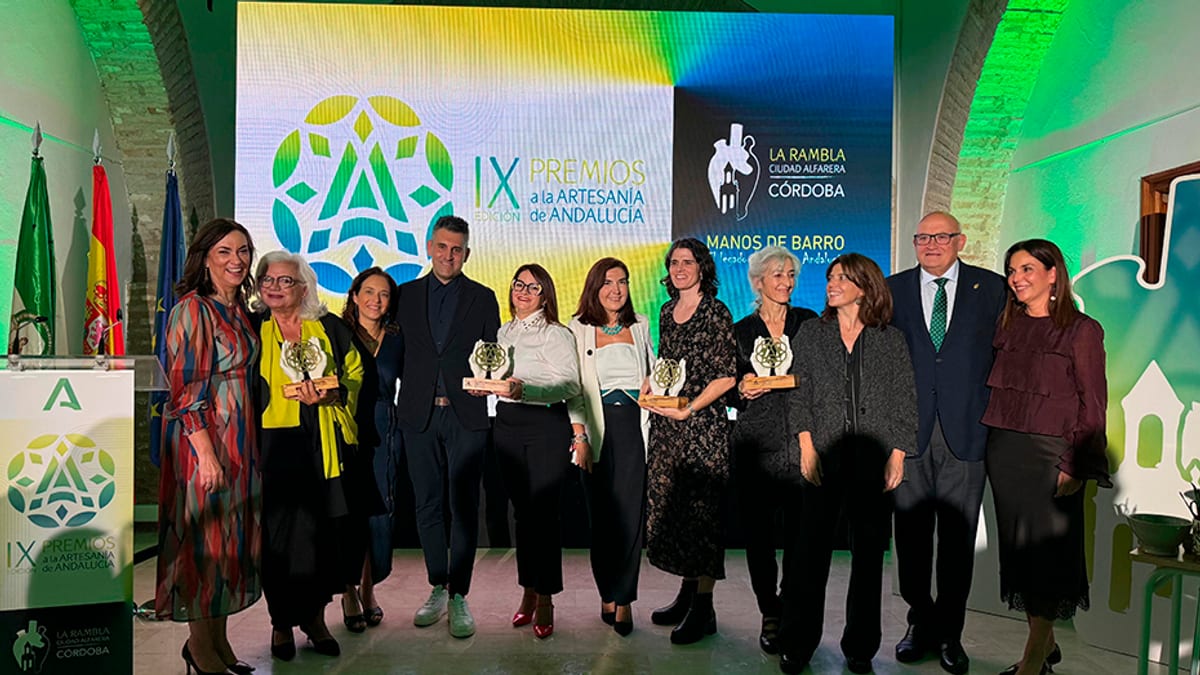 Cartel de los IX Premios a la Artesanía de Andalucía celebrados en La Rambla, Córdoba